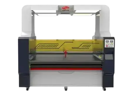 ARGUS Fabric Laser Cutter with Auto Feeding System Large Vision Laser Cutting Machines for Fabric Sublimation Textile Cutter