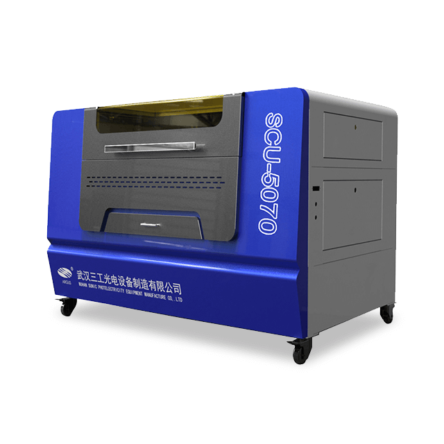 Blue and Grey CO2 Laser Cutter Engraving Machine SCU5070X